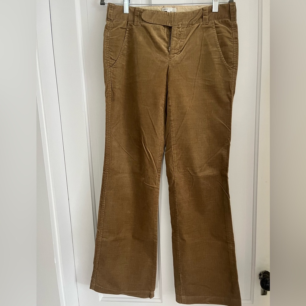 Vince Brown Wide Leg Pants with Flared Design